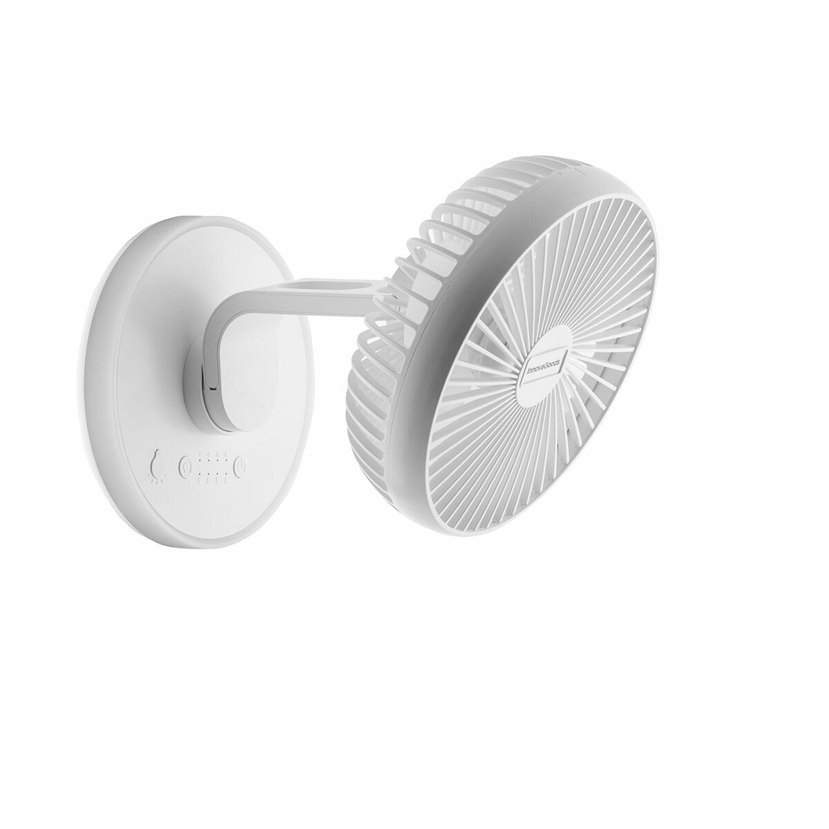 Laddningsbar Skrivbordsfläkt med LED FanLed InnovaGoods Ø6,6'' 4000 mAh - 4