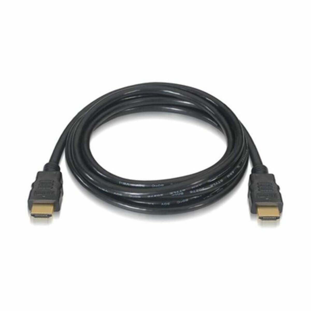 Kabel HDMI med Ethernet NANOCABLE 10.15.3602 2 m Svart 2 m
