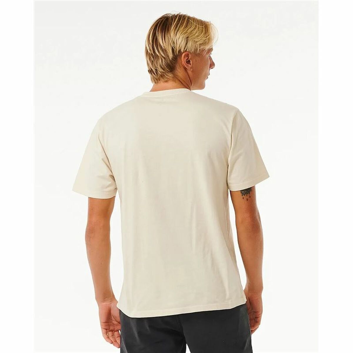 T-shirt med kortärm Herr Rip Curl Surf Revival Mumma Varmvit - 3