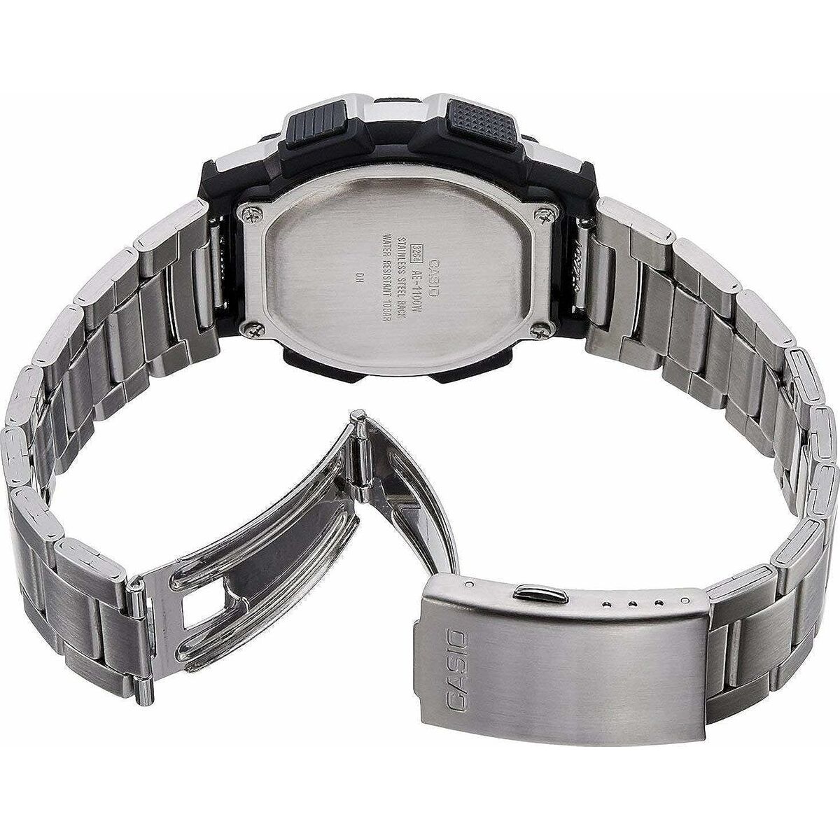 Herrklocka Casio AE-1000WD-1AVEF Digital Akryl Svart Grå Silvrig (Ø 45 mm) - 2