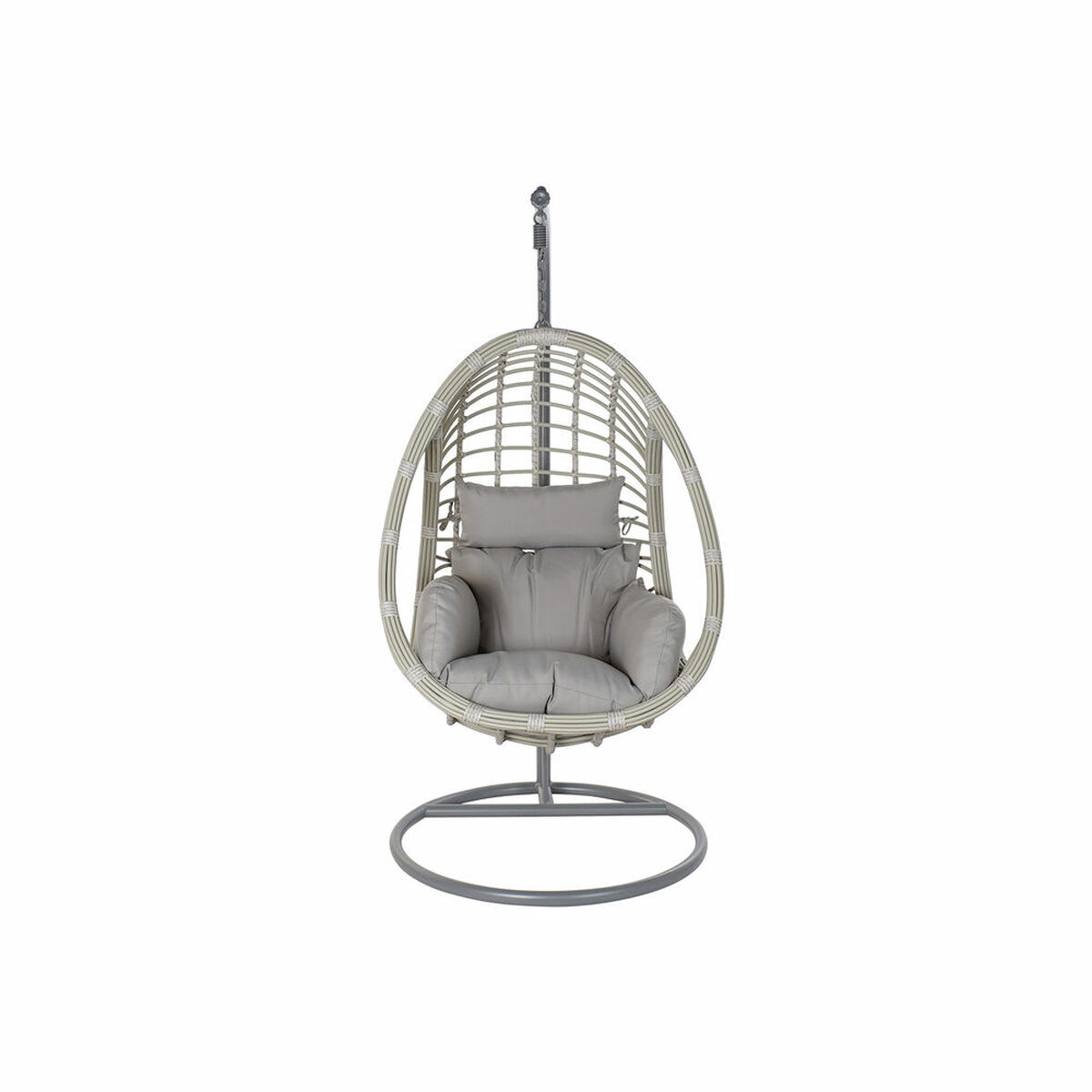 Hängande trädgårdsfåtölj DKD Home Decor Grå Multicolour Aluminium syntetisk rattan 90 x 70 x 110 cm - 2