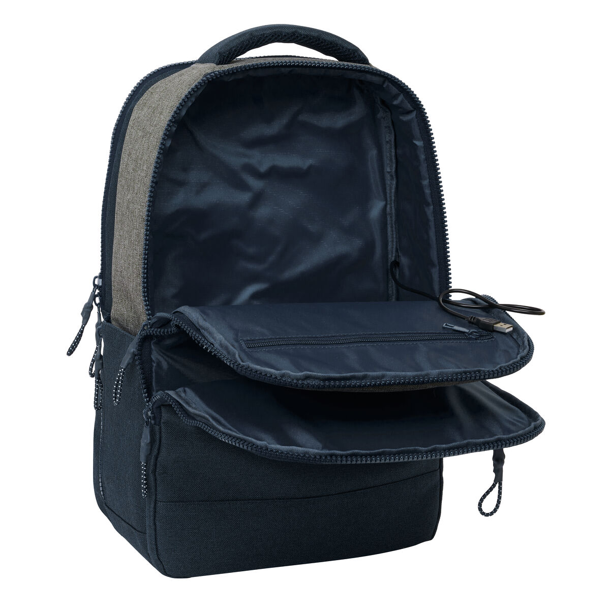 Laptopryggsäck Kappa Dark Navi Grå Marinblå 29 x 44 x 15 cm - 3