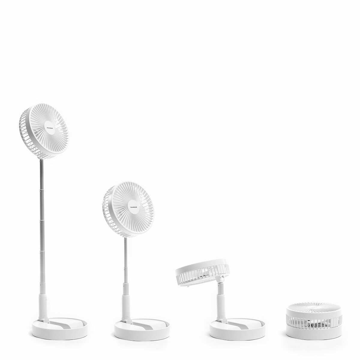 Hopfällbar Laddningsbar Fläkt 3-i-1 Fandle InnovaGoods Ø7,7'' 7200 mAh - 4