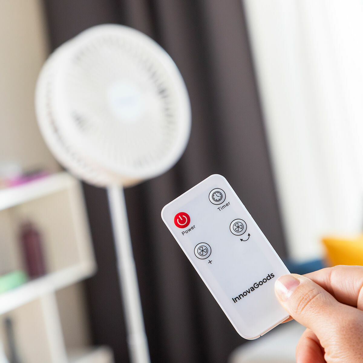 Hopfällbar Laddningsbar Fläkt 3-i-1 Fandle InnovaGoods Ø7,7'' 7200 mAh - 8