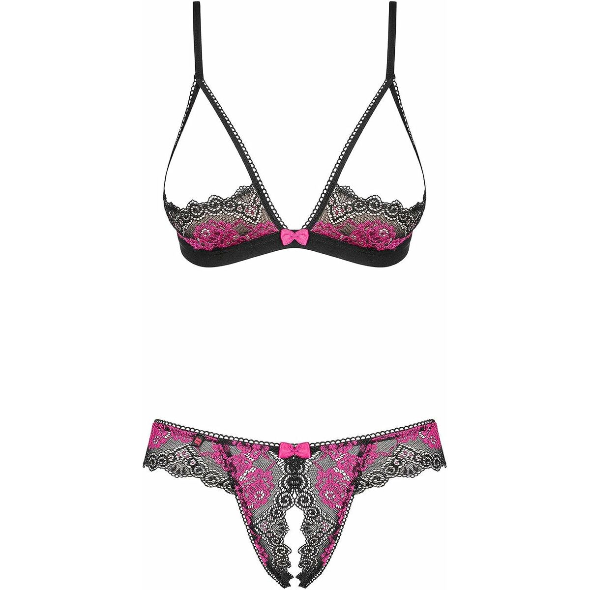 Set med underkläder Obsessive Tulia Svart L/XL - 4
