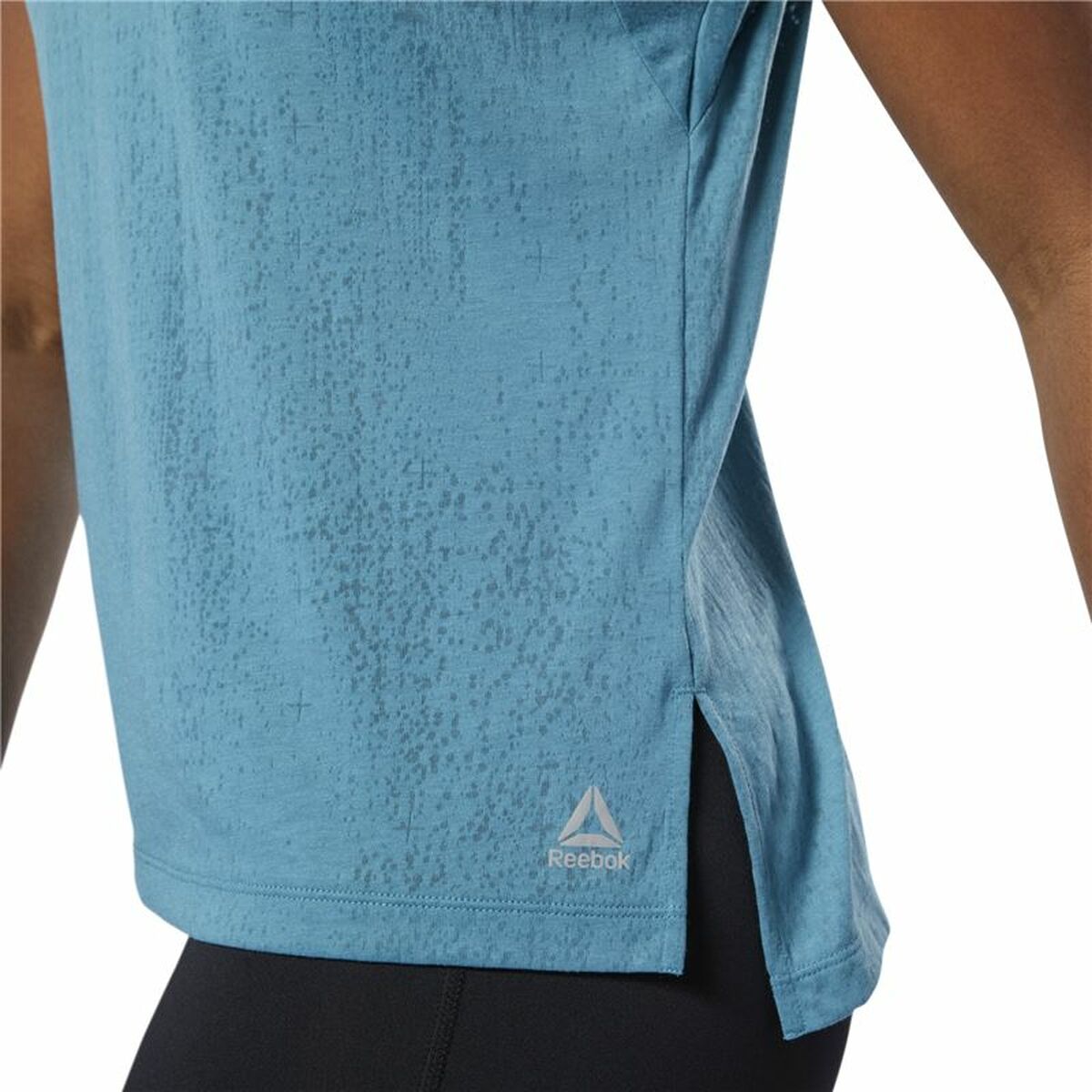 Ärmlös sporttröja Dam Reebok Burnout Blå - 6