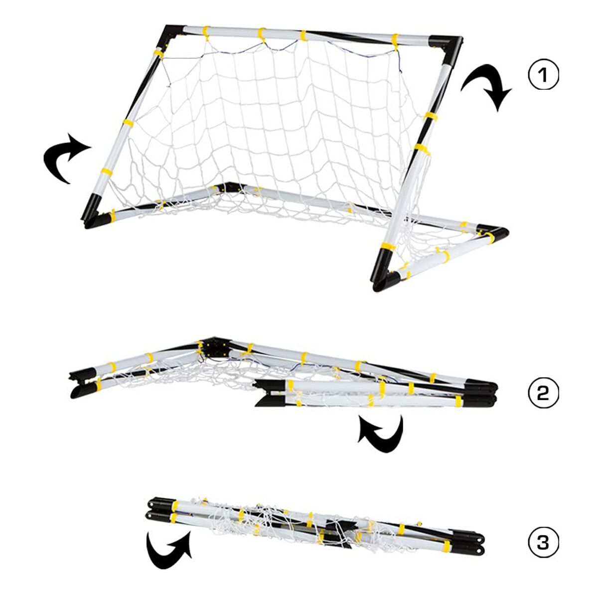 Hopvikbart fotbollsmål 90 x 59 x 59 cm - 4