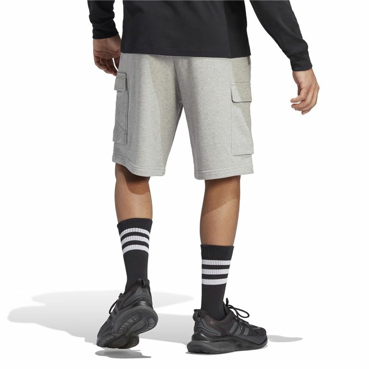 Träningsshorts Adidas Essentials French Terry Cargo Grå - 3