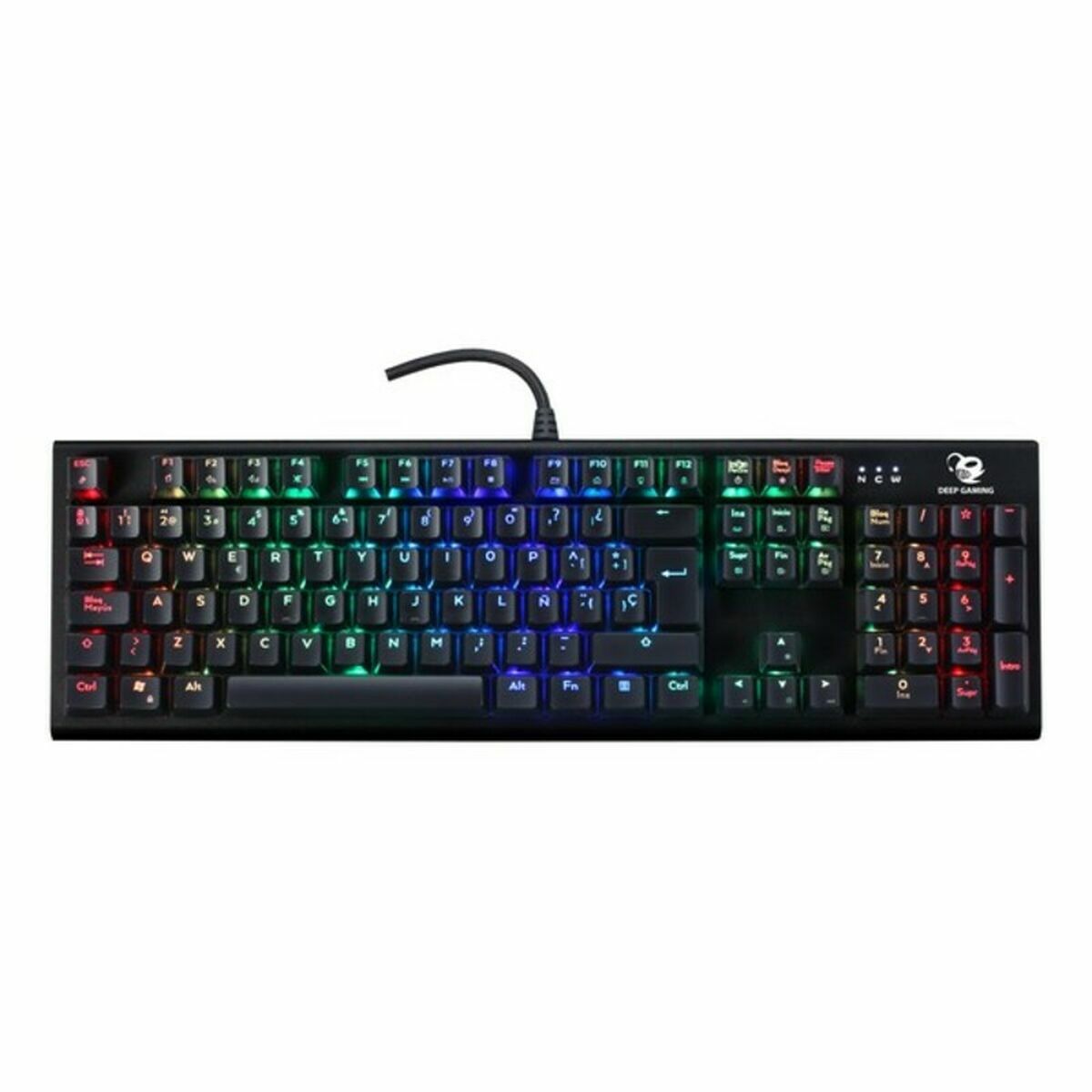 Gaming Tangentbord/ OR: Speltangentbord CoolBox DeepSolid Qwerty Spanska - 5
