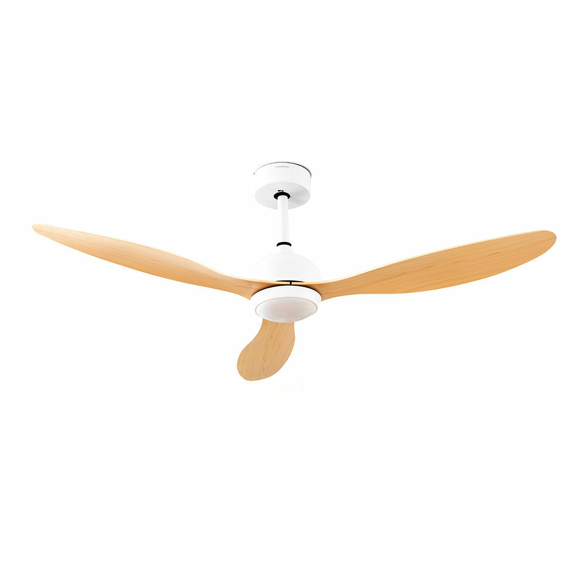 Takfläkt med LED-ljus och 3 ABS-blad Wuled InnovaGoods Trä 36 W 52" Ø132 cm - 4