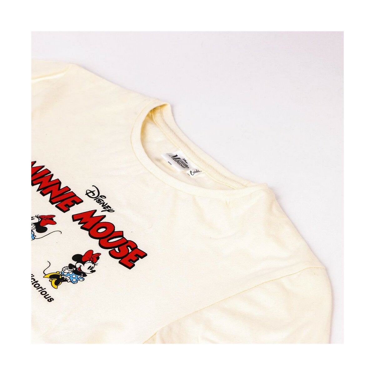 Barn T-shirt med kortärm Minnie Mouse Beige - 3
