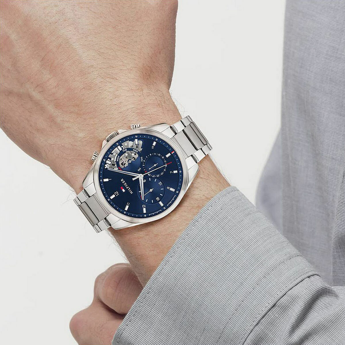 Herrklocka Tommy Hilfiger 1710448 Silvrig - 4
