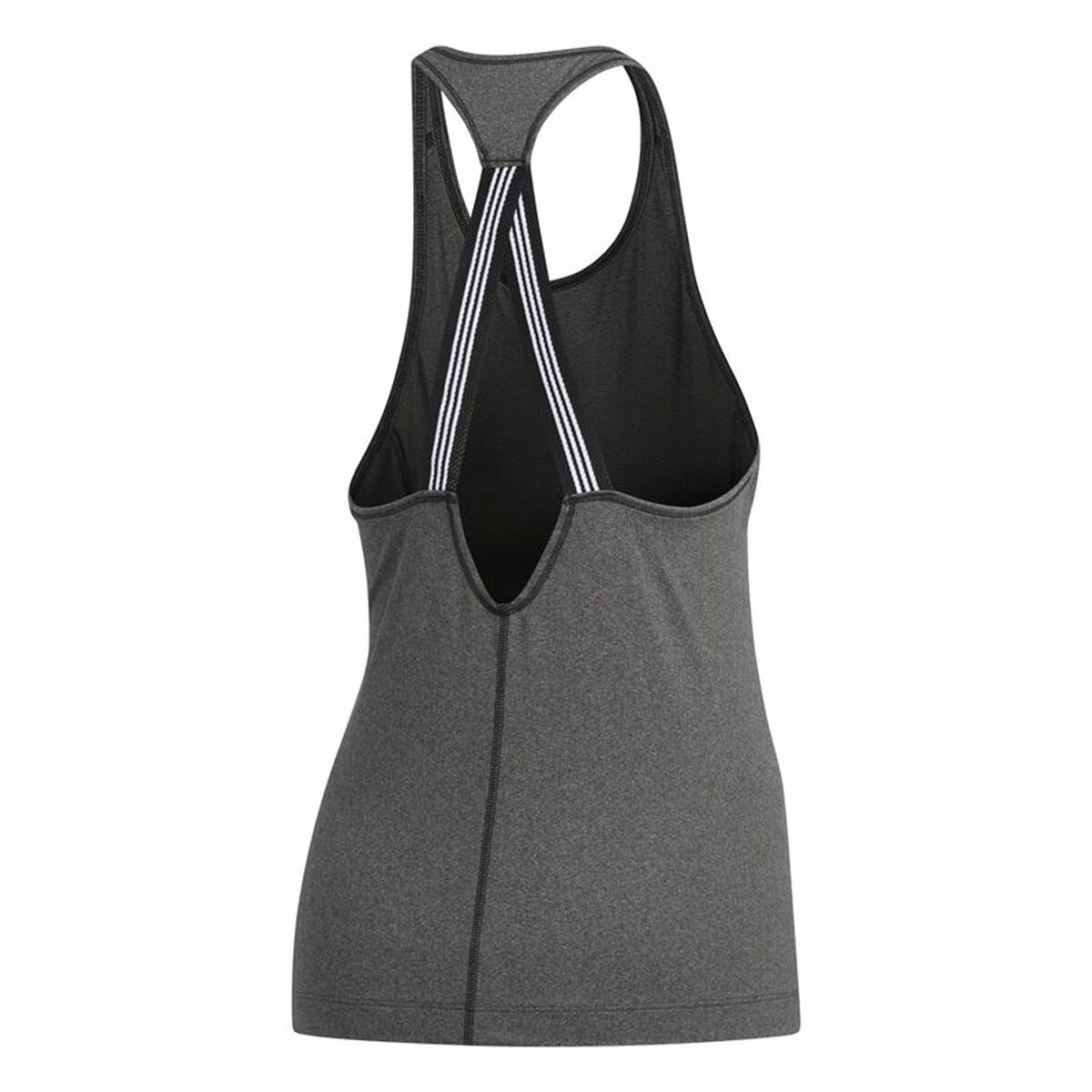 Ärmlös sporttröja Dam Adidas 3 Stripes Tank Mörkgrå - 5