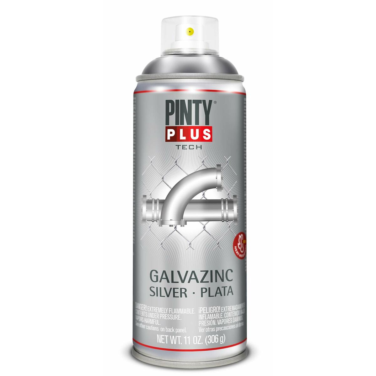 Sprejfärg Pintyplus Tech Galvazinc Silvrig
