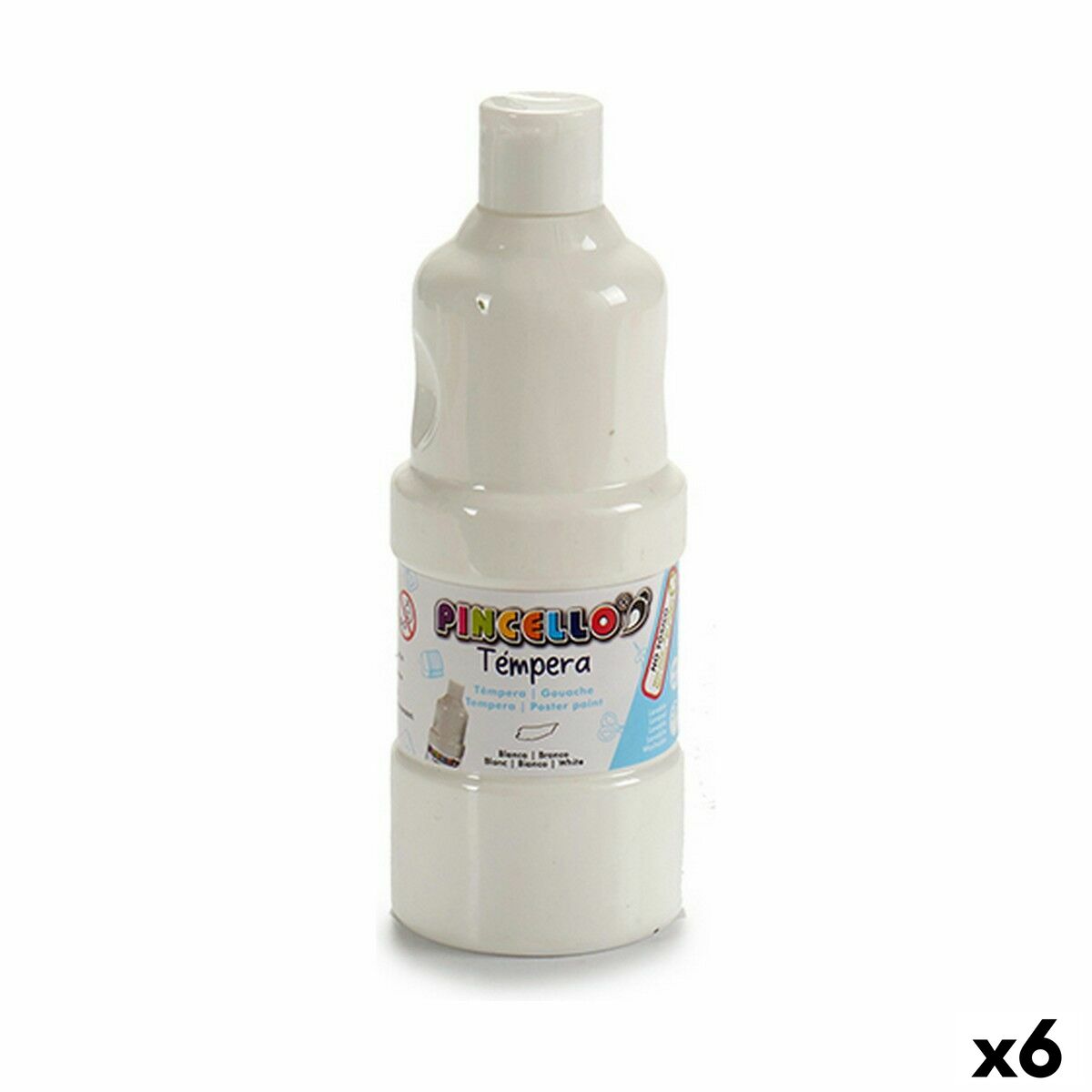 Gouache Pincello Vit 400 ml (6 antal)