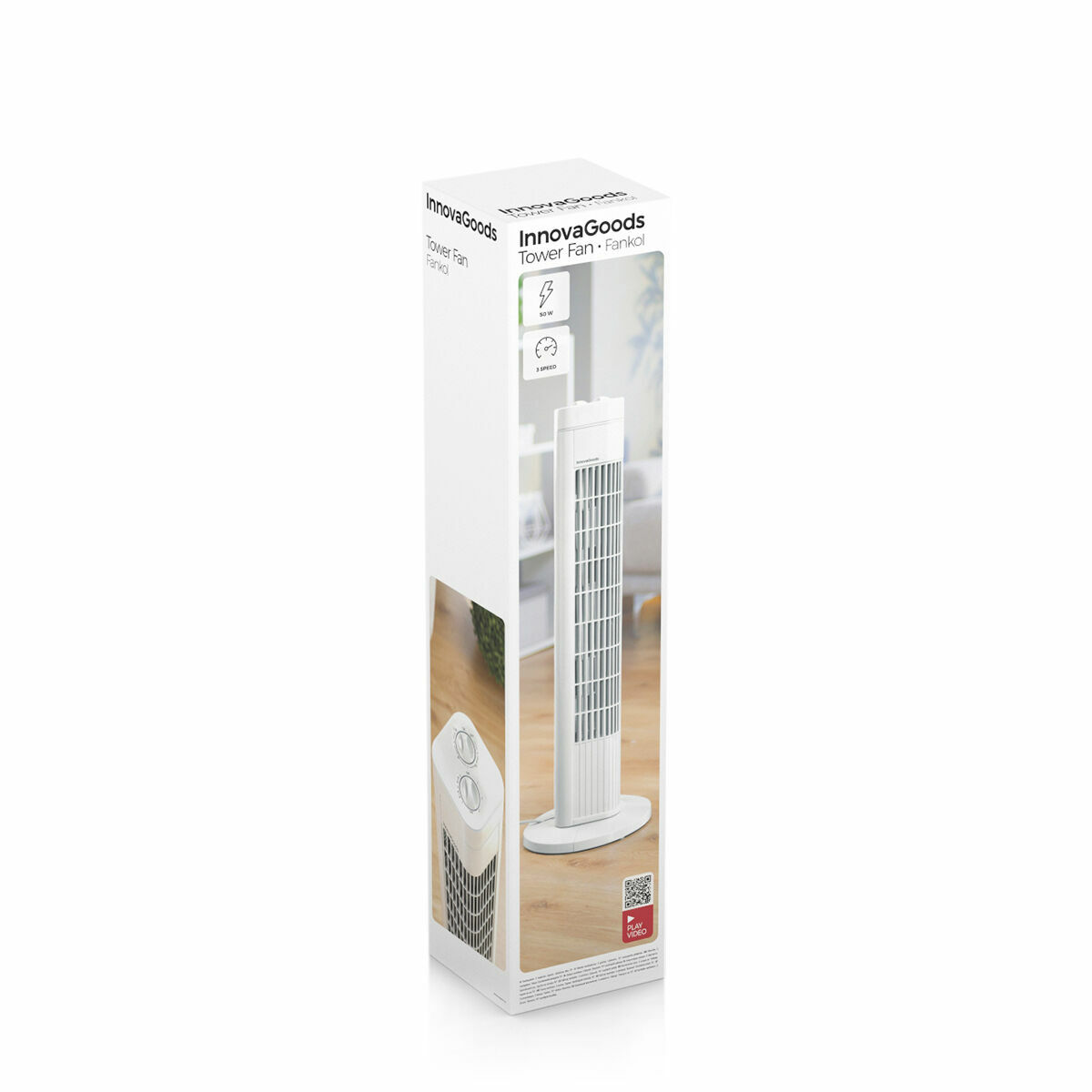 Tornfläkt Fankol InnovaGoods Vit 50 W - 2
