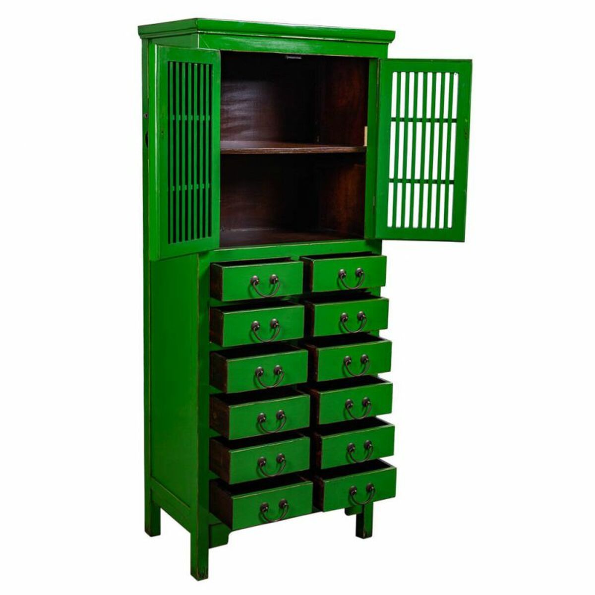 Skåp Alexandra House Living Grön MDF Almträ 43 x 170 x 70 cm - 4
