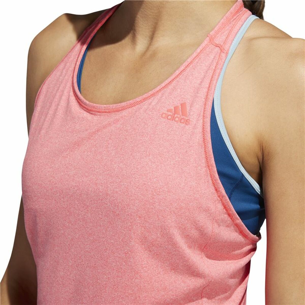 Ärmlös sporttröja Dam Adidas 3 Stripes Tank Rosa - 5