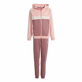 Träningsoverall, Barn Adidas Tiberio 3-Stripes Colorblock Fleece Rosa