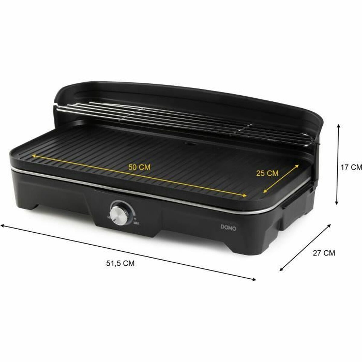 Bärbar Grill DOMO Do9260g Gjutjärn - 6
