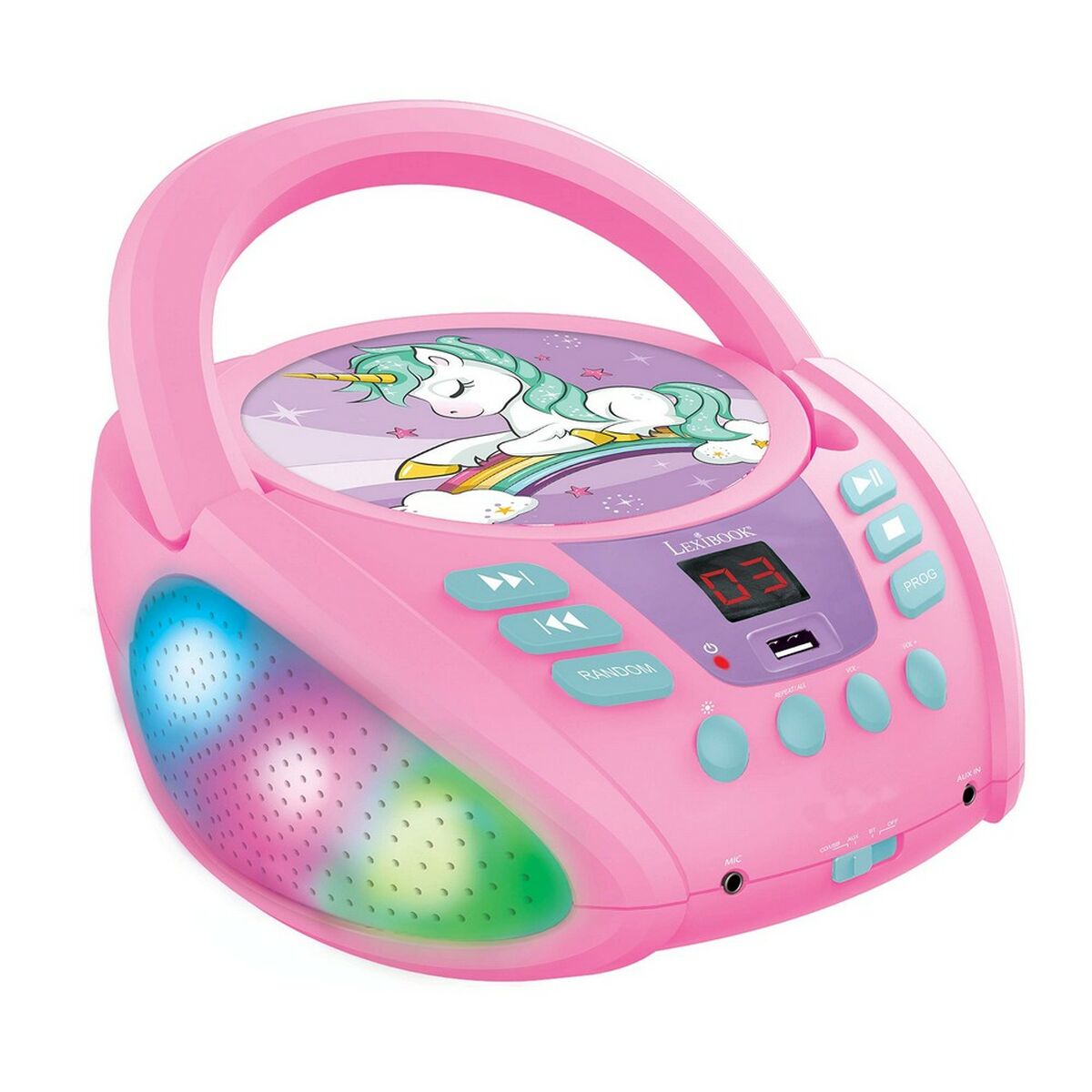 CD/MP3-spelare Lexibook Barn Rosa Bluetooth Enhörning - 5