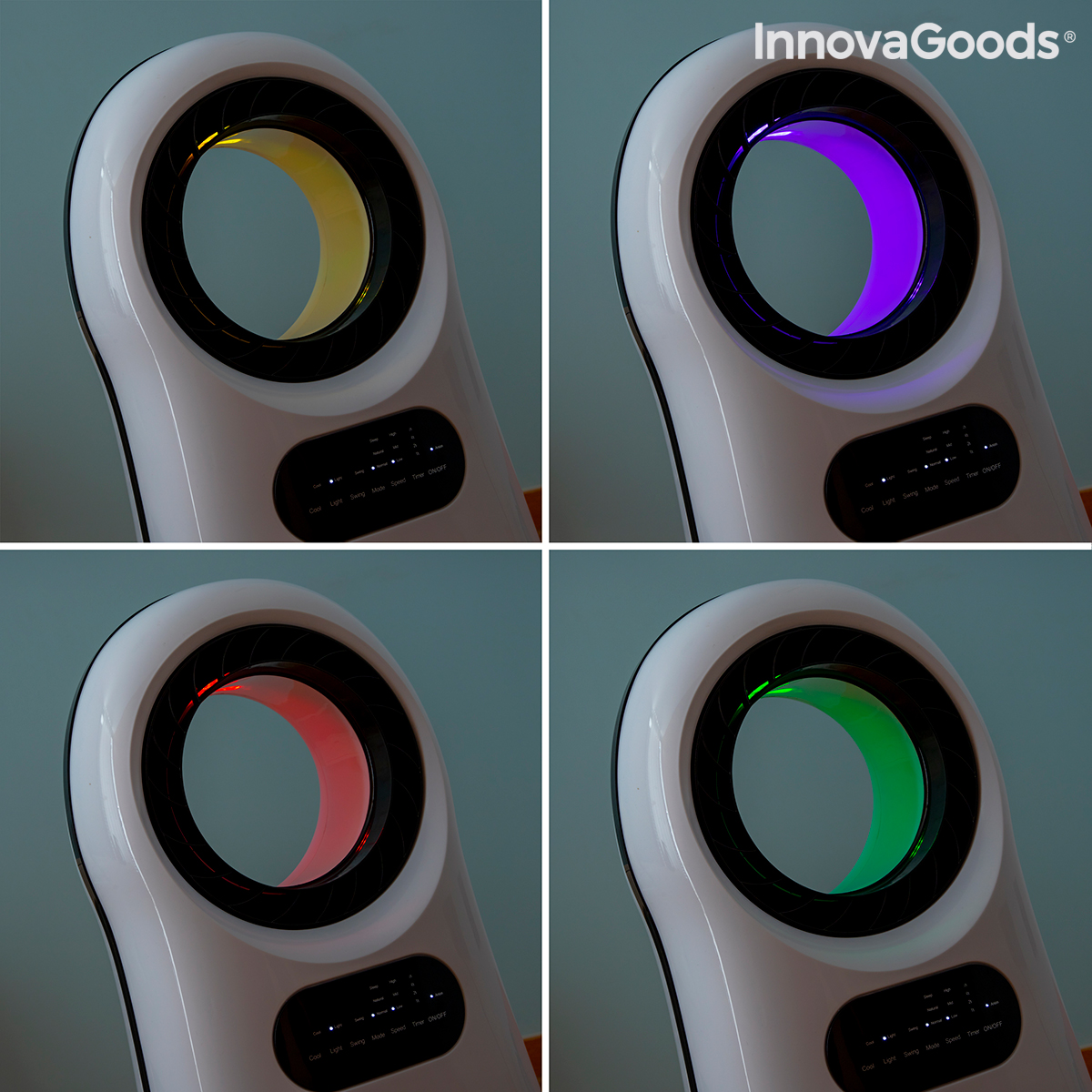 Bladlös, evaporativ luftkonditionering med LED InnovaGoods EVAREER (Renoverade A) - 11