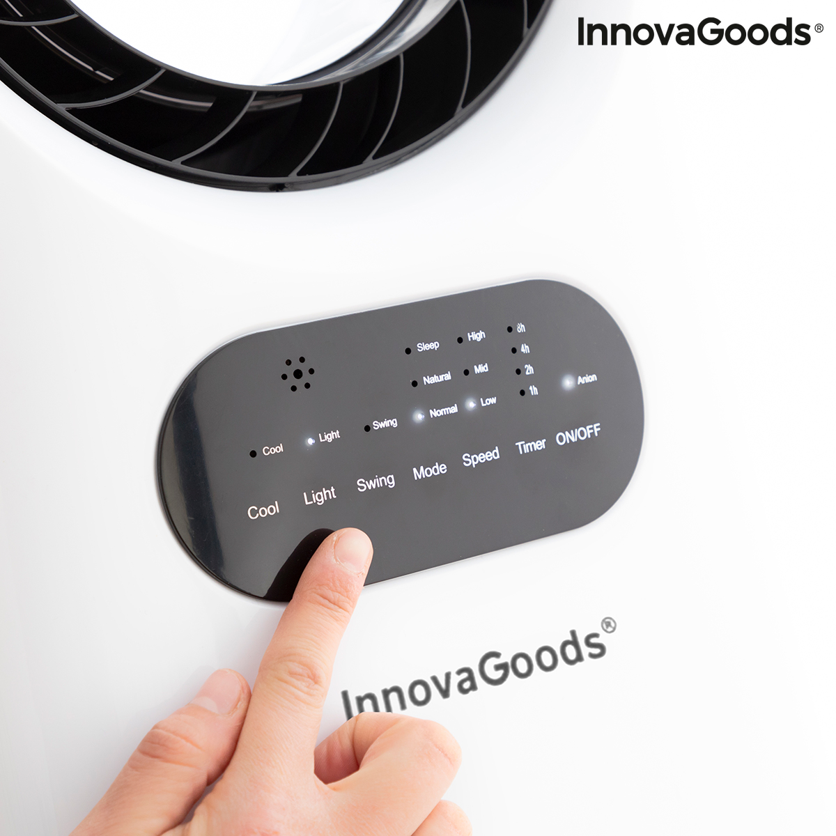 Bladlös, evaporativ luftkonditionering med LED InnovaGoods EVAREER (Renoverade A) - 8
