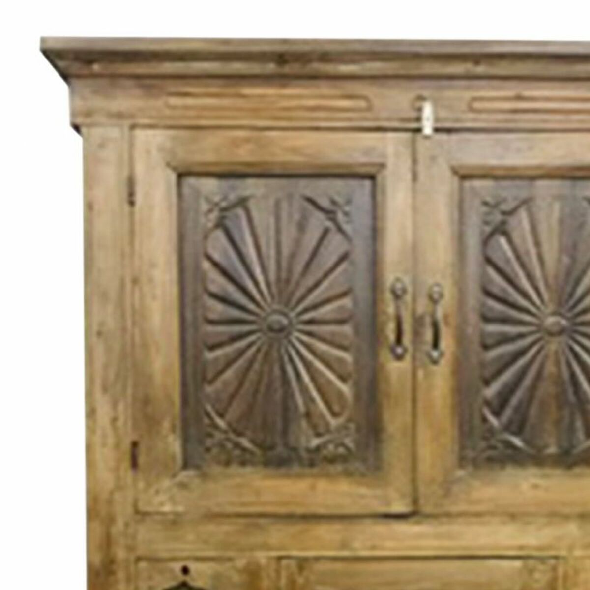 Skåp Alexandra House Living Brun Återvunnet Trä 58 x 147 x 96 cm - 2