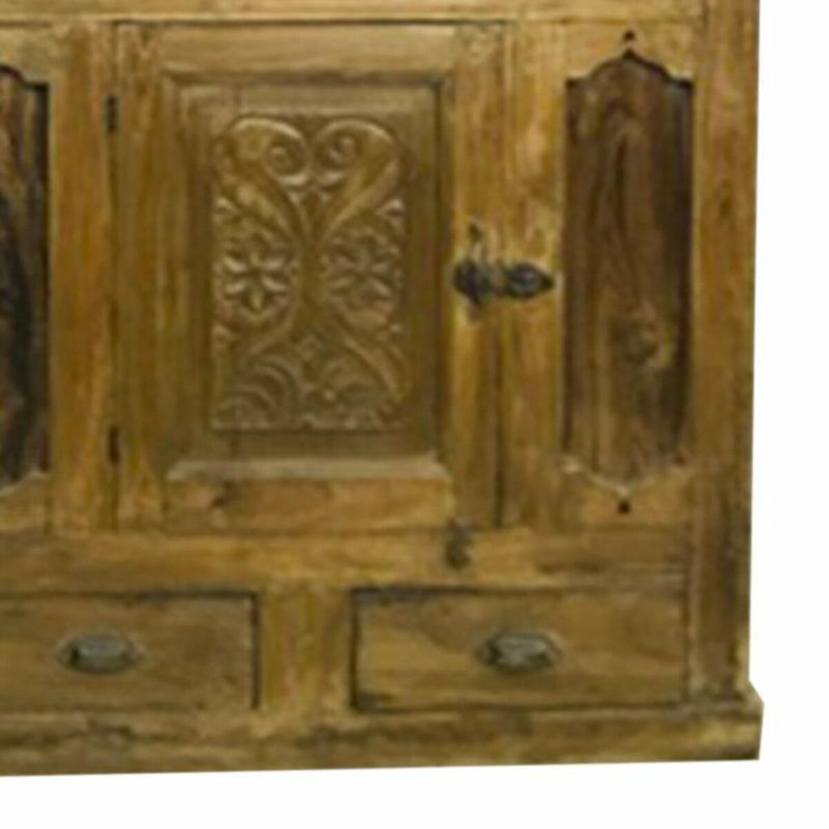 Skåp Alexandra House Living Brun Återvunnet Trä 58 x 147 x 96 cm - 3