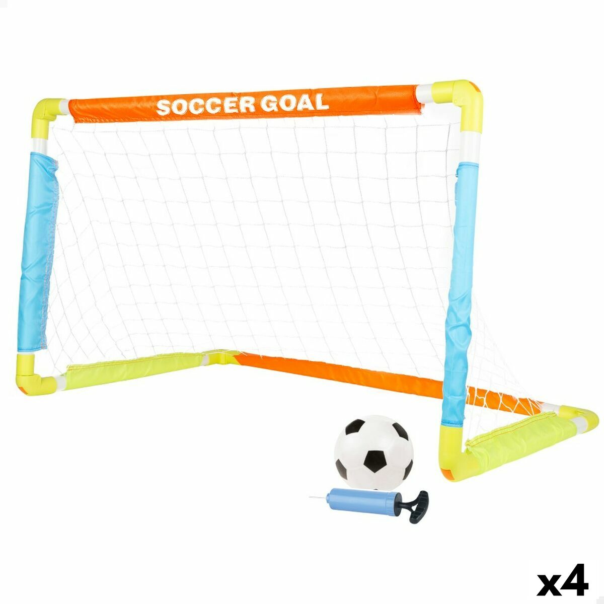 Fotbollsmål Colorbaby 100 x 60 x 60 cm (4 antal) - 8