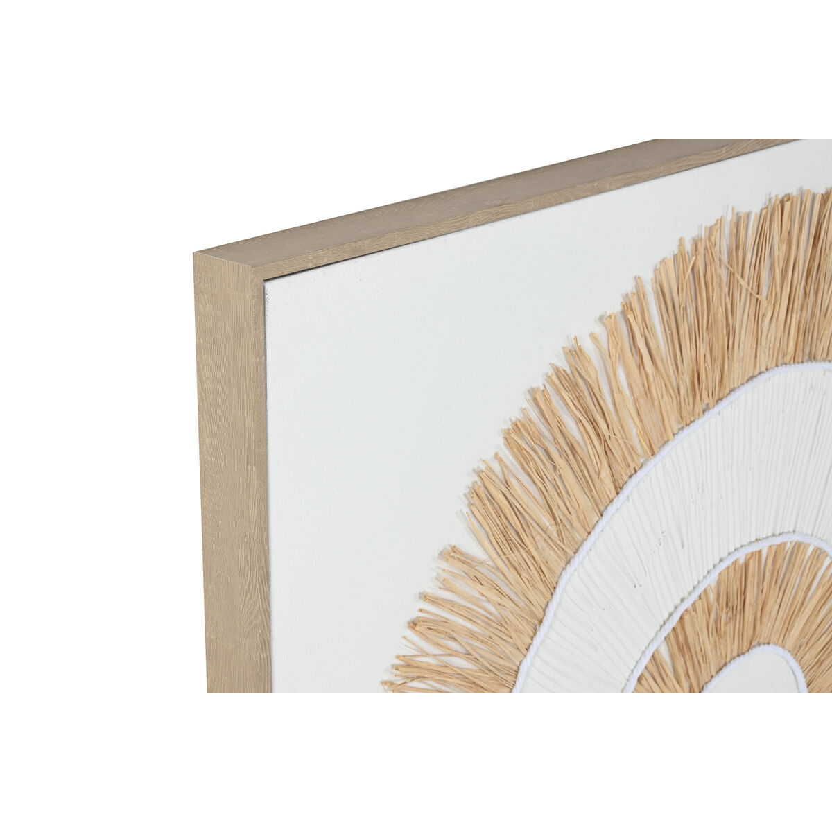 Kanvas Home ESPRIT Vit Naturell Boho 92 x 4,5 x 92 cm (2 antal) - 4