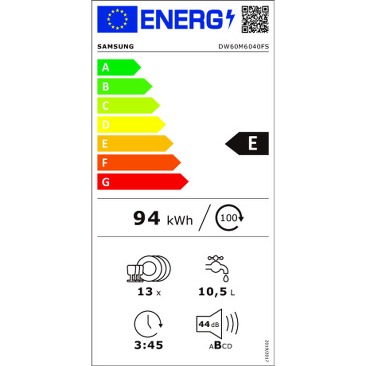 Diskmaskin Samsung DW60M6040FS/EC Stål 60 cm - 7