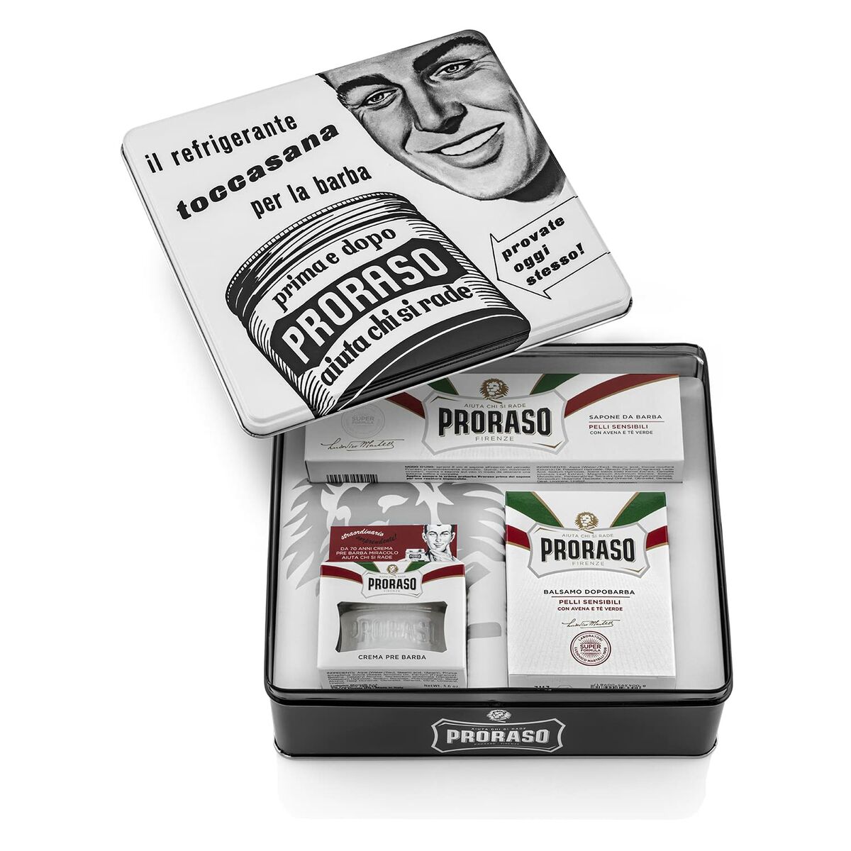 Rakset Proraso PELLI SENSIBLI 3 Delar 4 Delar - 3