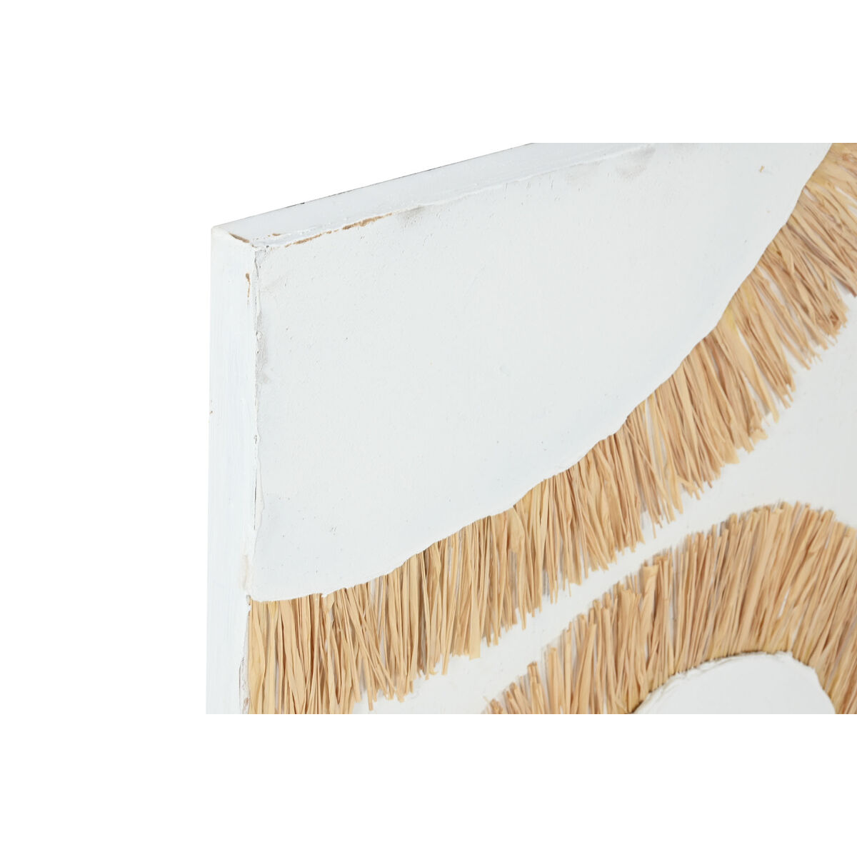 Kanvas Home ESPRIT Vit Naturell Boho 60 x 3 x 80 cm (2 antal) - 2