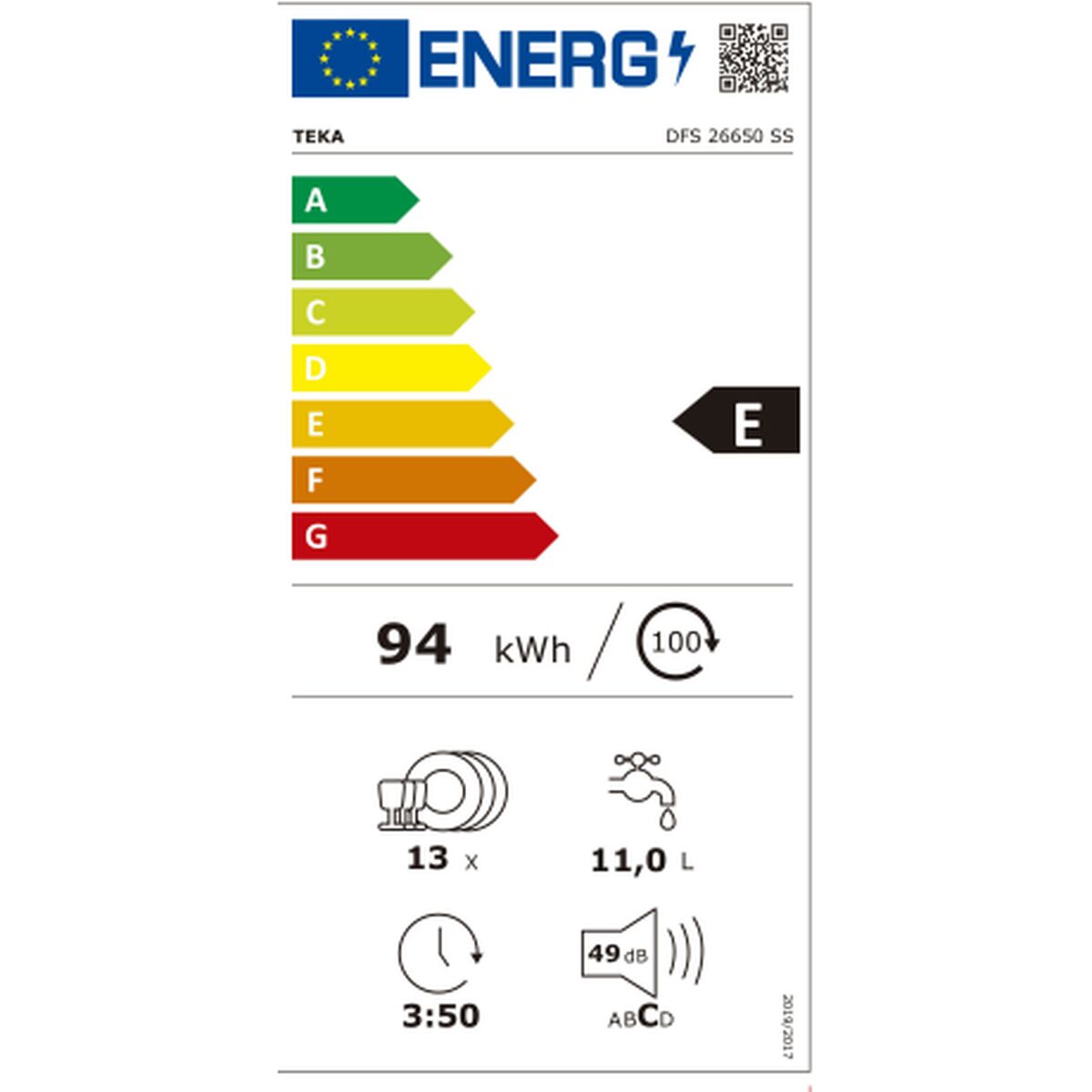 Diskmaskin Teka DFS26650SS 60 cm - 5