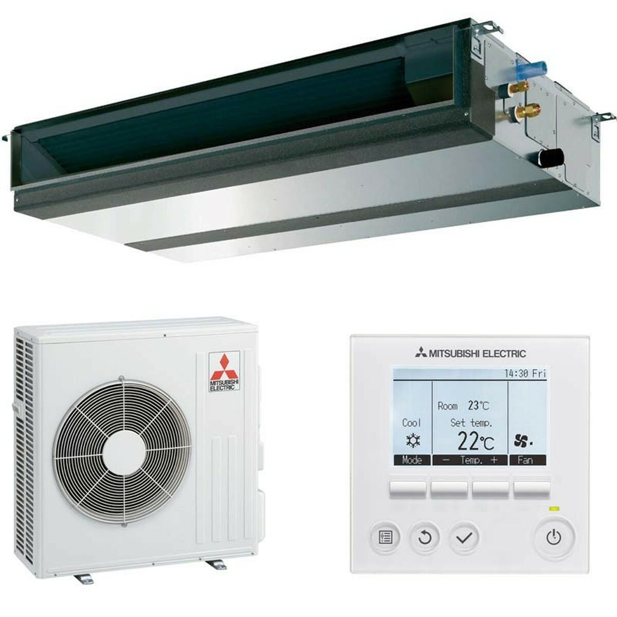 Luftkonditionering för kanalanslutning Mitsubishi Electric MGPEZ140YJA