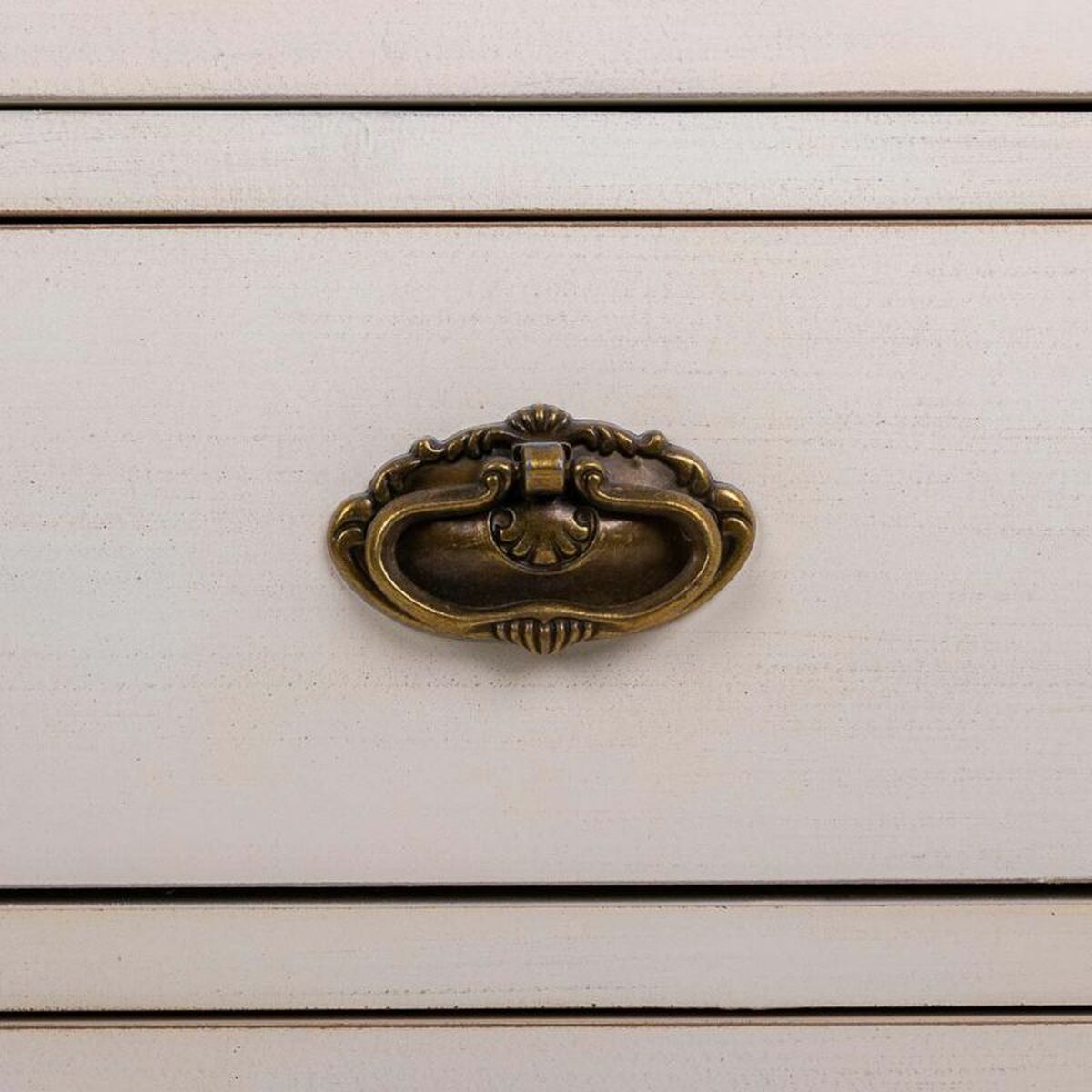 Kommod Alexandra House Living Vit Rattan Granträ Trä MDF 36 x 90 x 82 cm - 3