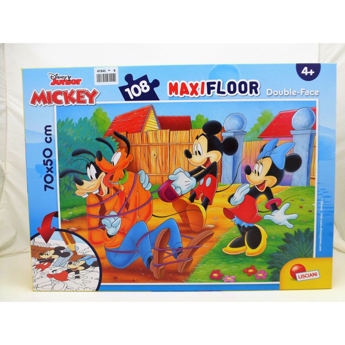Barnpussel Mickey Mouse Dubbelsidig 108 Delar 70 x 1,5 x 50 cm (6 antal) - 8