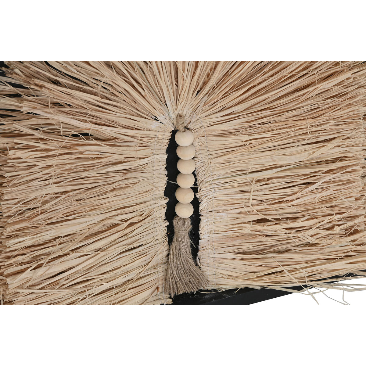 Kanvas Home ESPRIT Svart Naturell Modern Boho 50 x 3 x 60 cm (2 antal) - 3