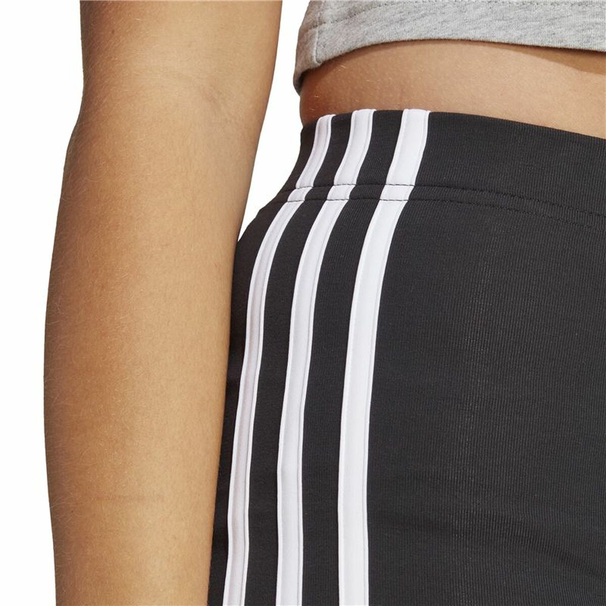Sport-leggings, Dam Adidas Essentials Single 3S Booty Svart - 3