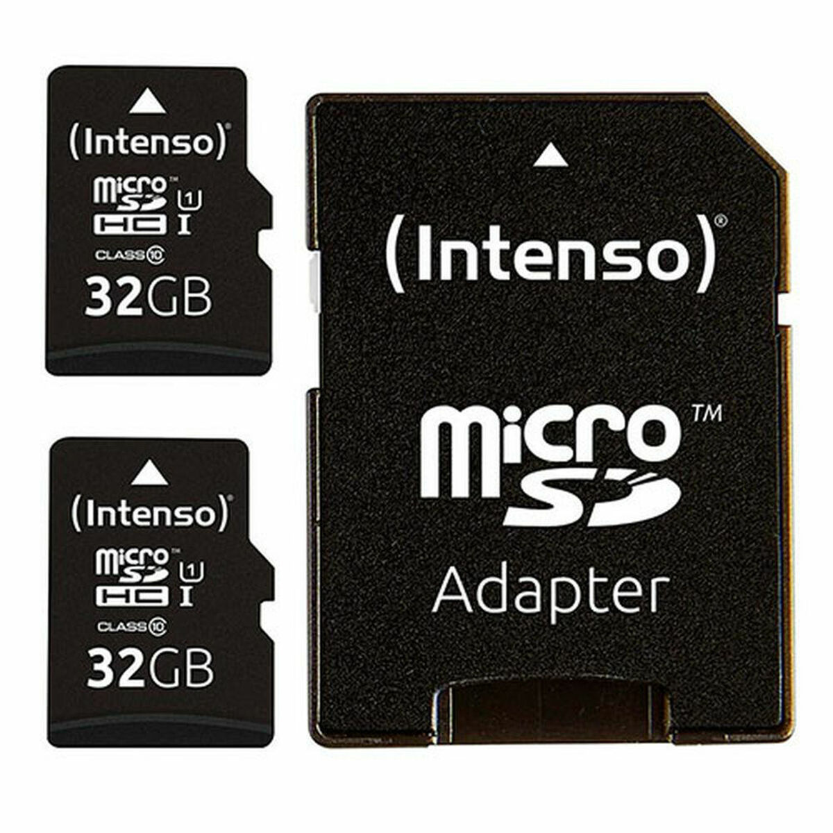 Micro-SD Minneskort med Adapter INTENSO 32 GB x 2 - 2