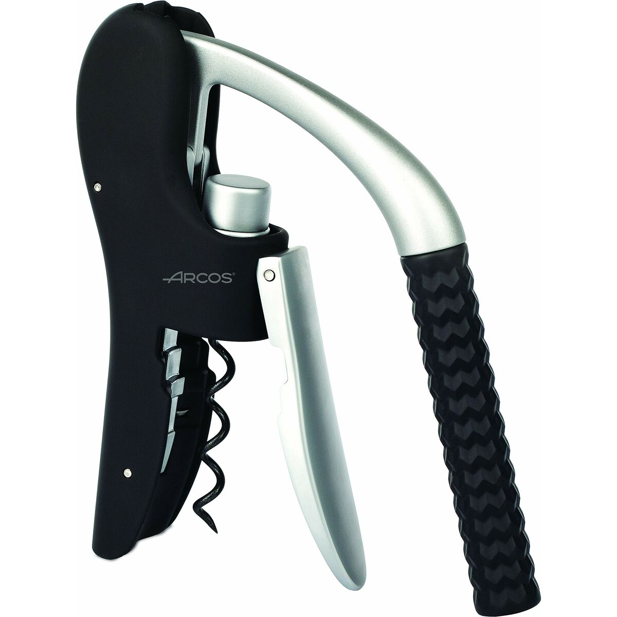 Korkskruv Arcos Svart Silvrig Zink ABS - 5