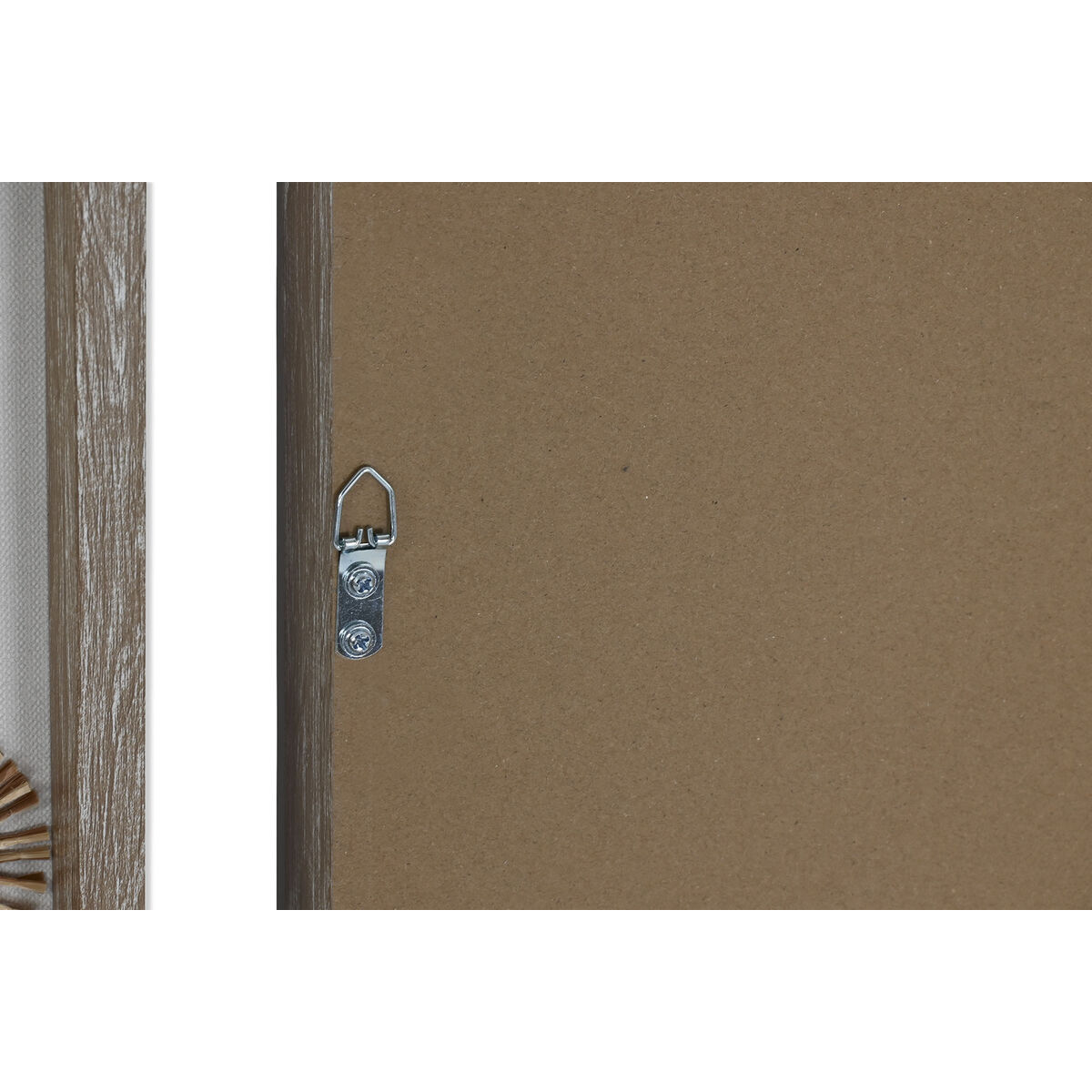 Kanvas Home ESPRIT Vit Naturell Medelhavs Havsblå 40 x 3 x 40 cm (4 antal) - 4