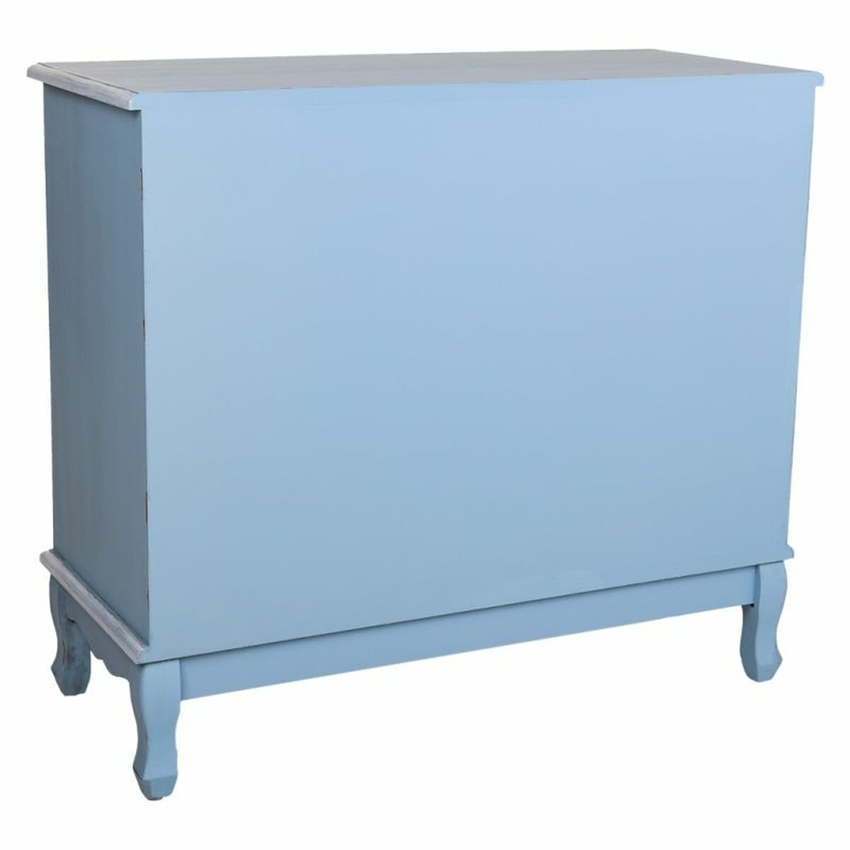 Kommod Alexandra House Living Blå Rattan Granträ Trä MDF 38 x 80 x 90 cm - 6