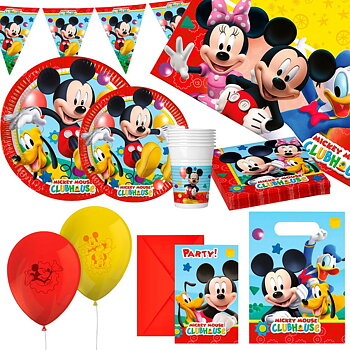 Festförråd - set Mickey Mouse 66 Delar