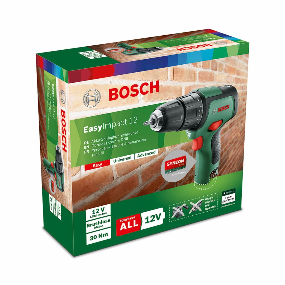 Borr/skruvdragare BOSCH EasyImpact 12 12 V - 9