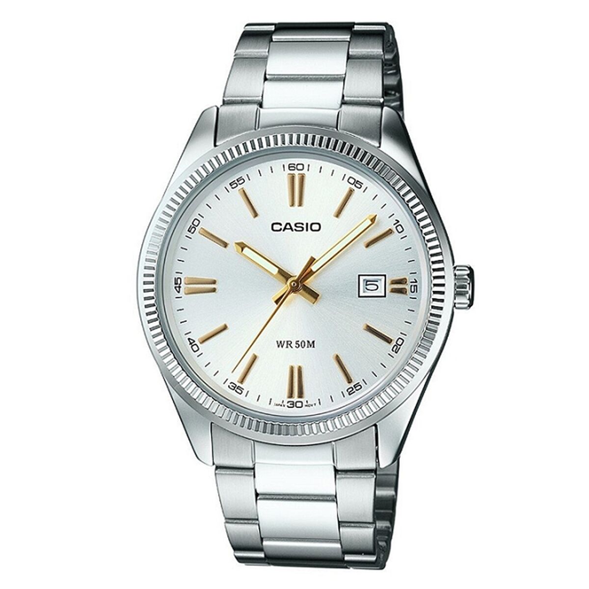 Damklocka Casio LADY DATE - ARGENTEE, GOLD INDEXES (Ø 30 mm) (Ø 32 mm) - 3