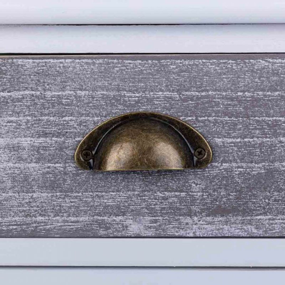 Byrå Alexandra House Living Vit Paulowniaträ Trä MDF 25 x 76 x 35 cm - 7