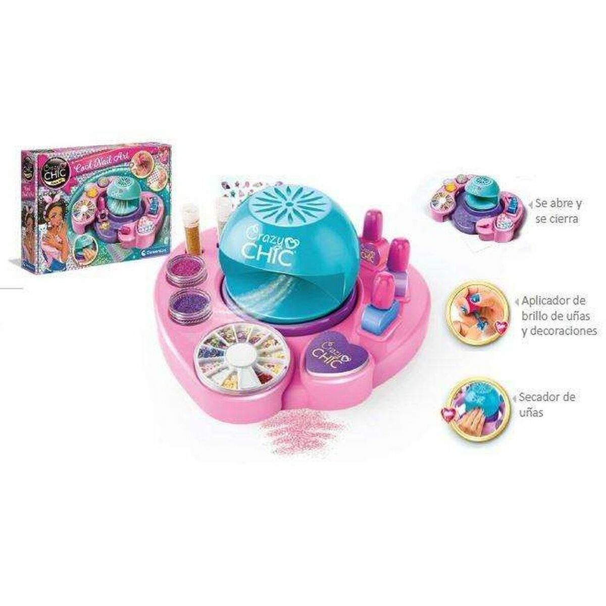 Manikyrset Clementoni Cool Nails Art Multicolour - 3