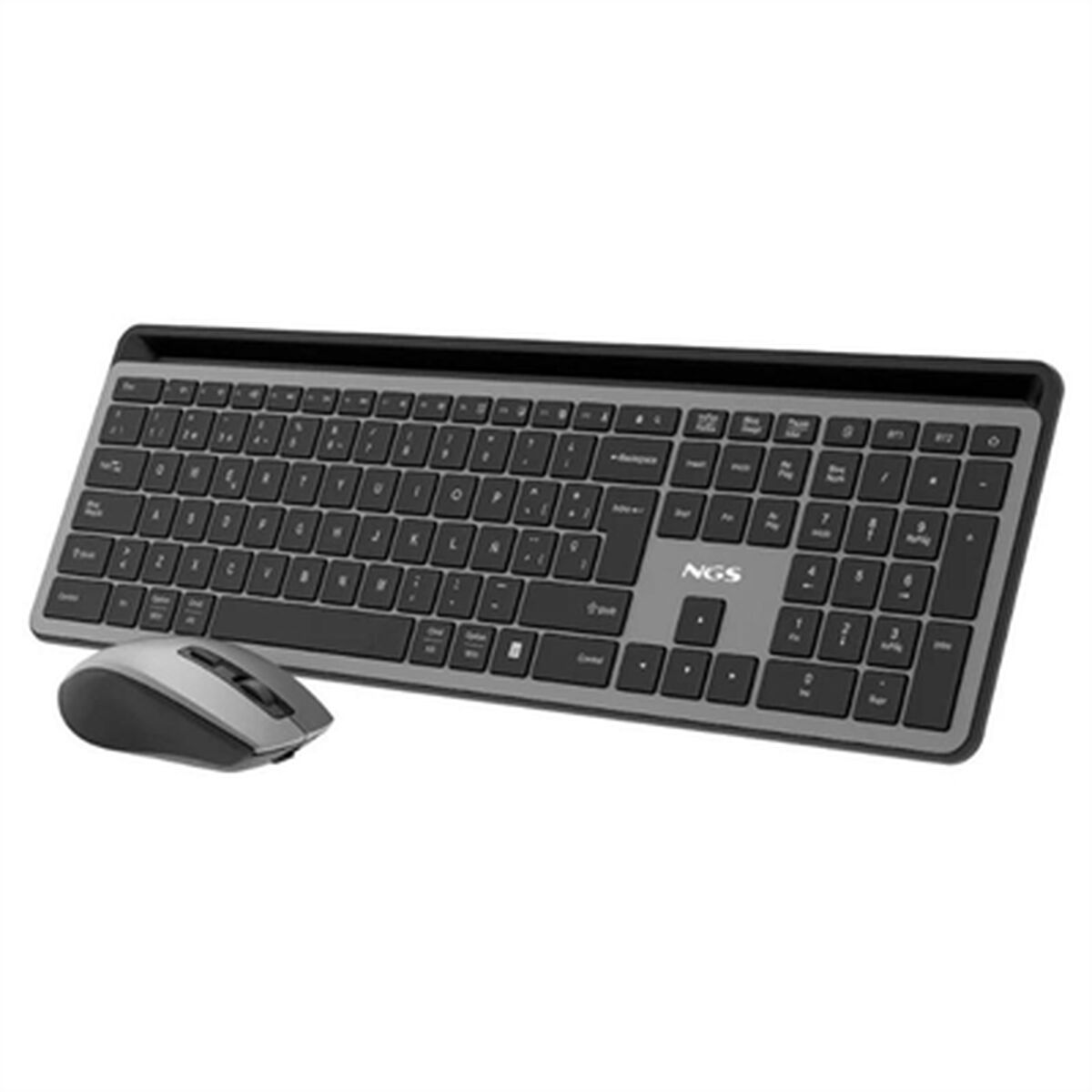 Tangentbord och Mus NGS ECLIPSEKIT Grå QWERTY